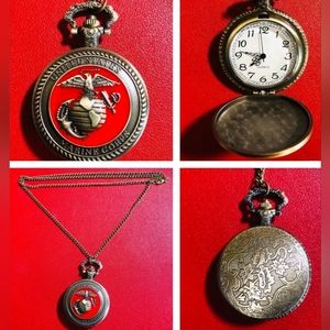 New quartz USMC United States Marine Corps pocket Watch. 2 Other S…